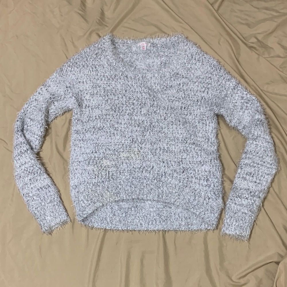 Xhilaration Fuzzy Gray Sweater